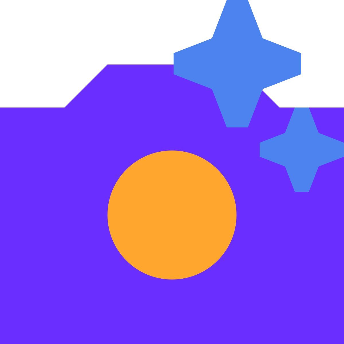tiny color style camera intelligence icon