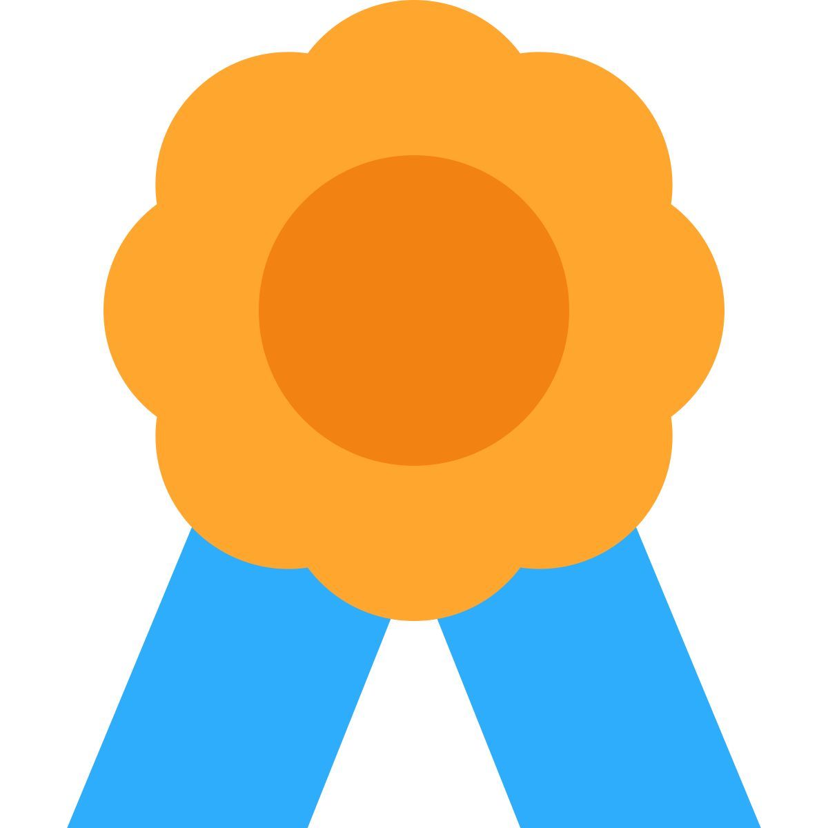 tiny color style certificate icon