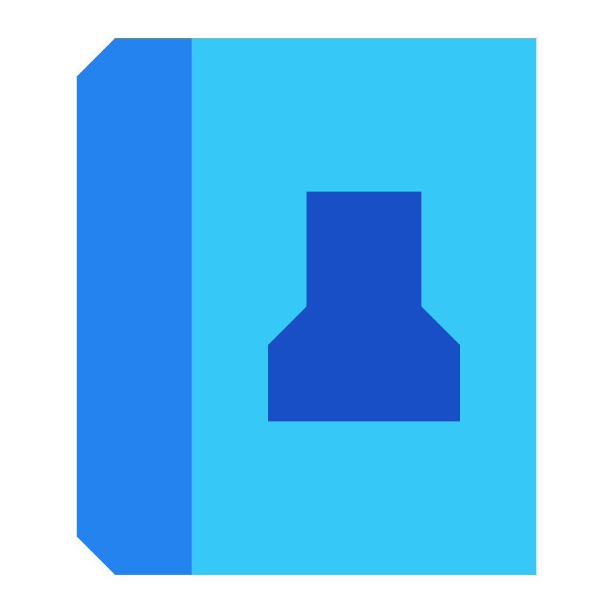 tiny color style libro de quimica icon