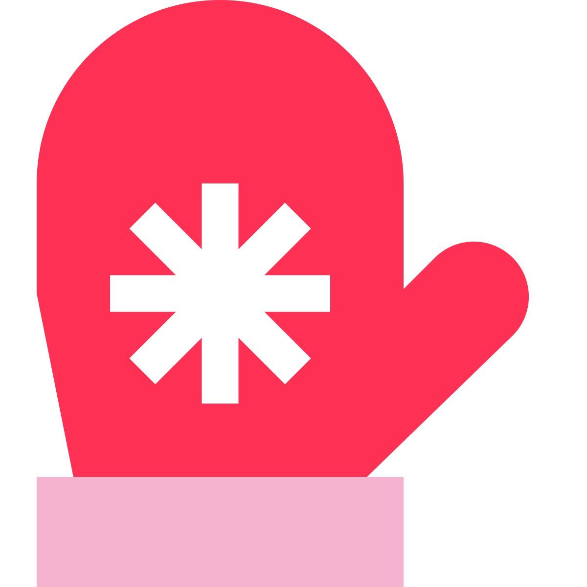 tiny color style guanto natalizio icon