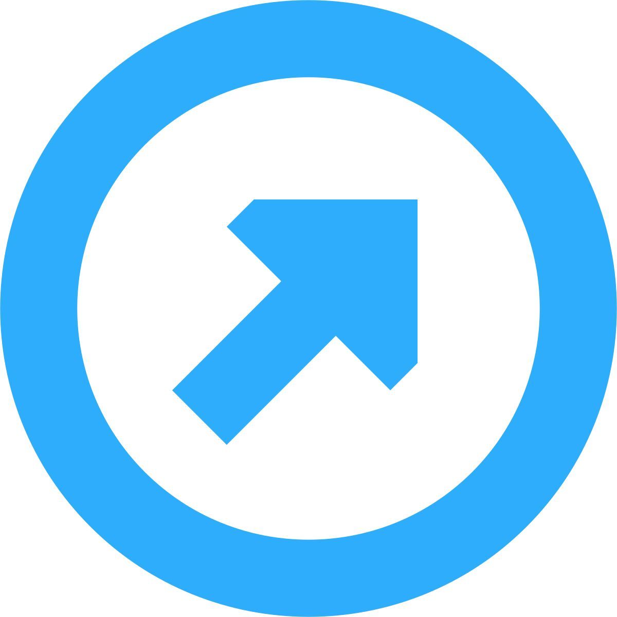 tiny color style 圈向上右2 icon