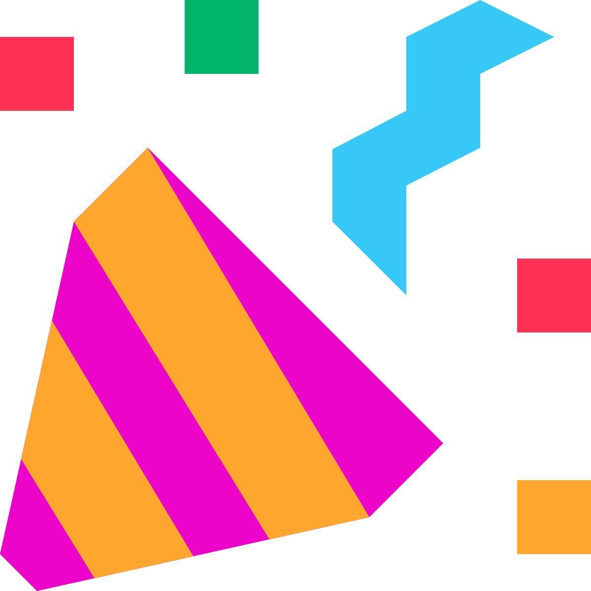 tiny color style confeti icon