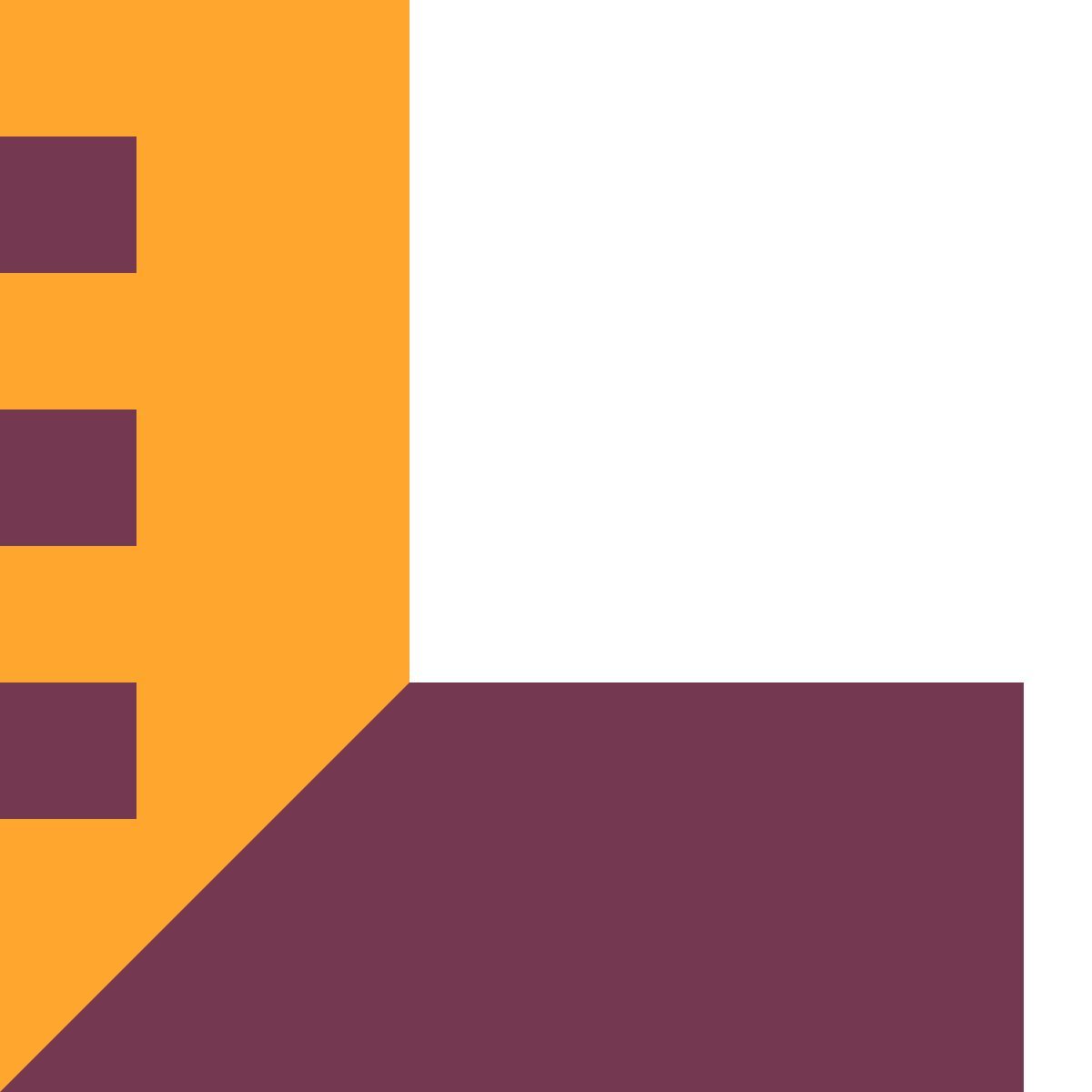 tiny color style construction carpenter ruler icon