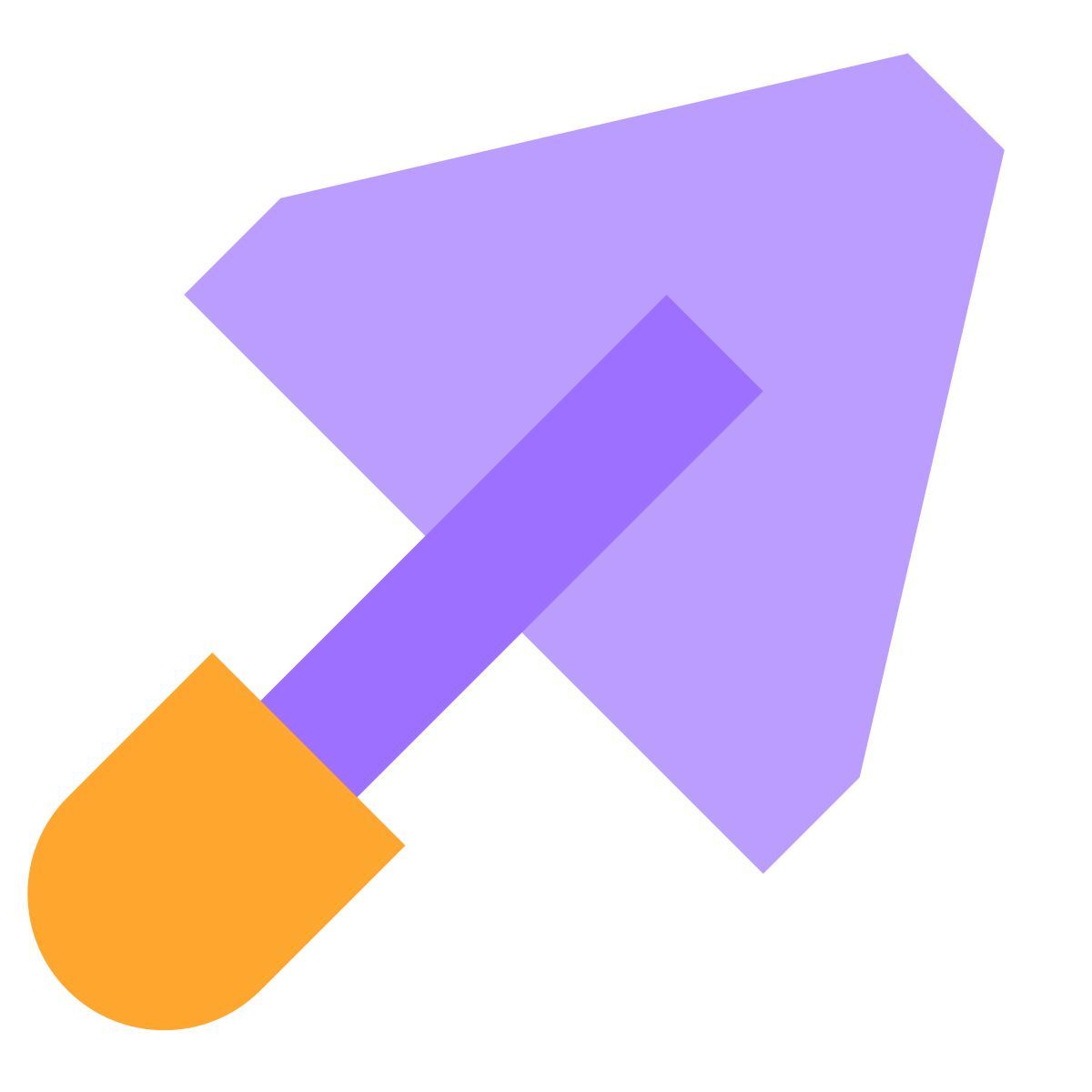 icon paleta de construcción tiny color estilo