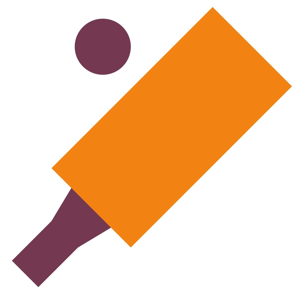 tiny color style cricket icon