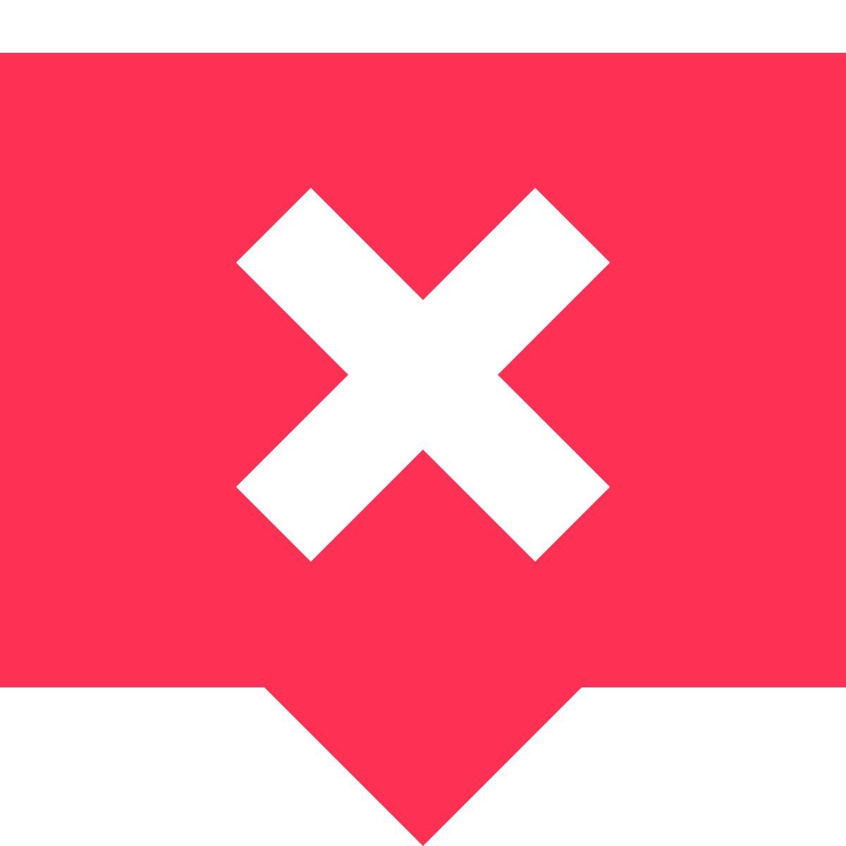 tiny color style delete chat icon