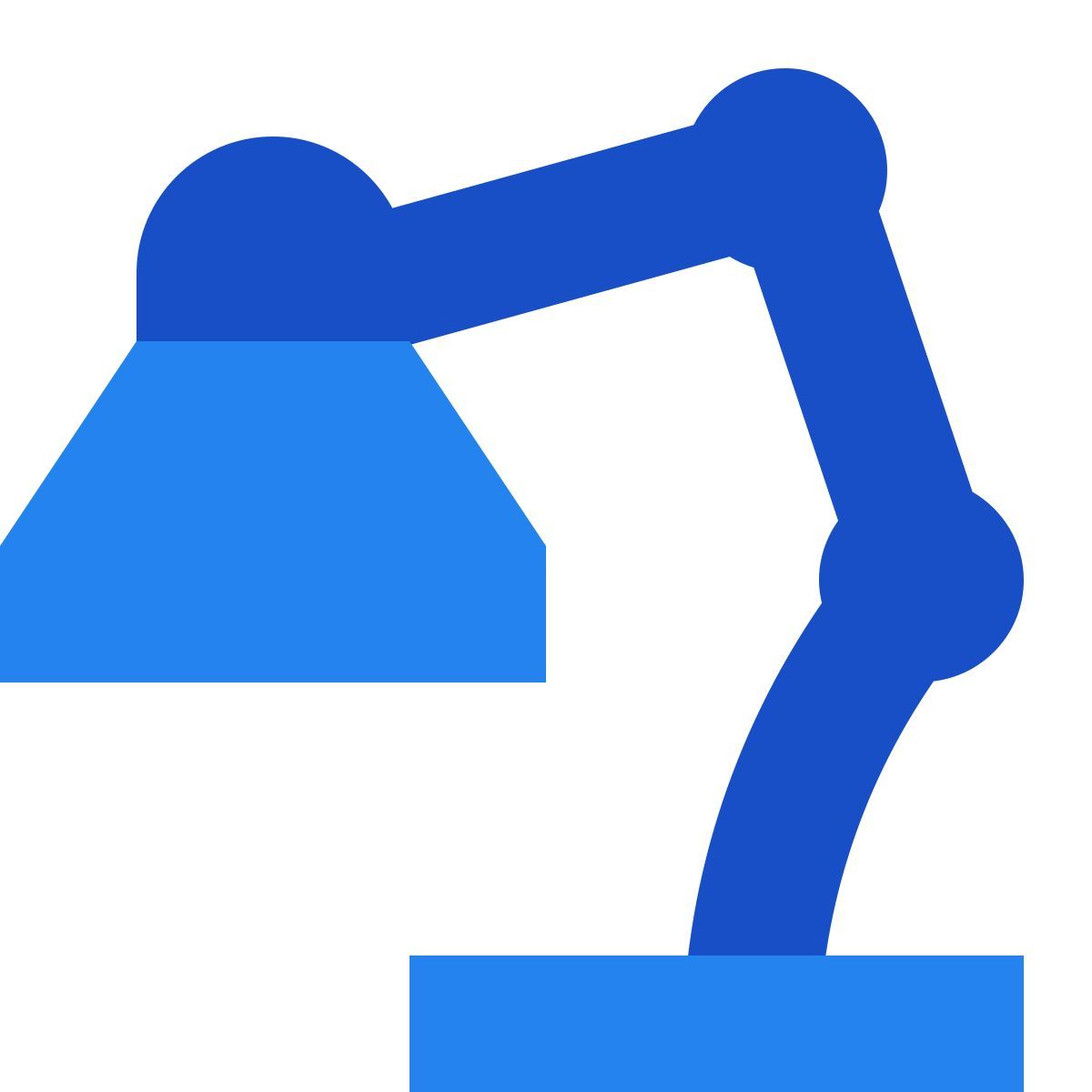 tiny color style desk lamp icon