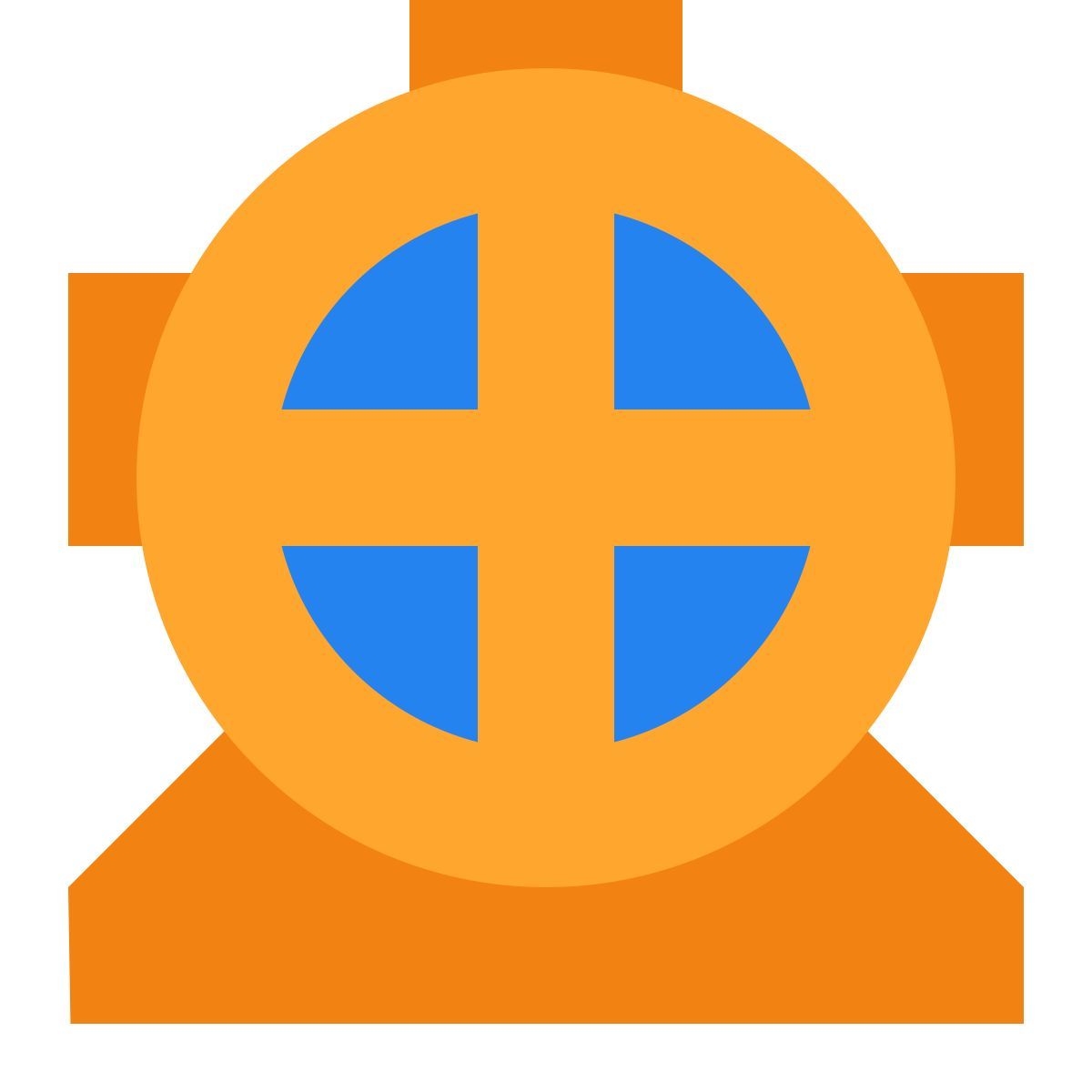 tiny color style 潜水员头盔 icon