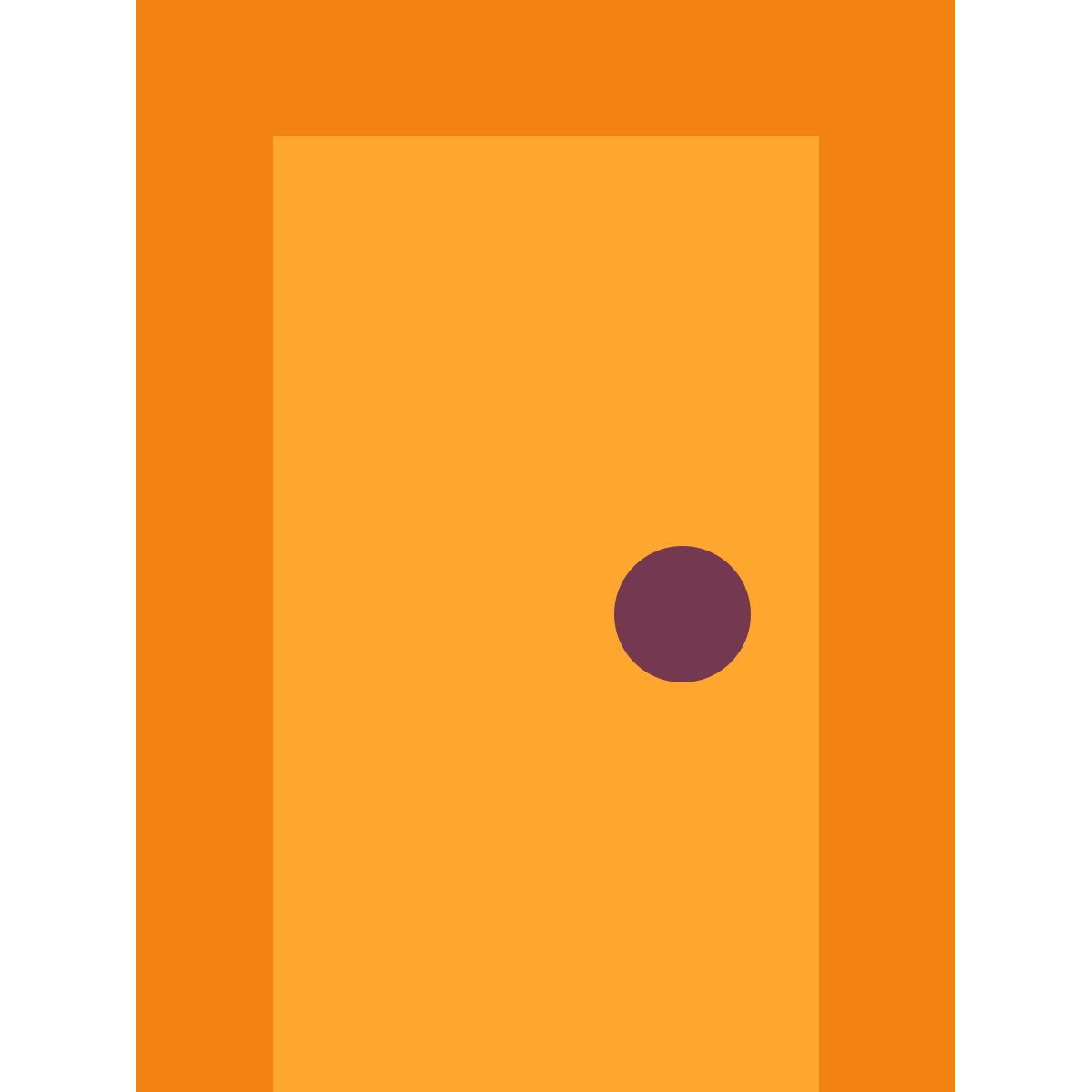 tiny color style door icon