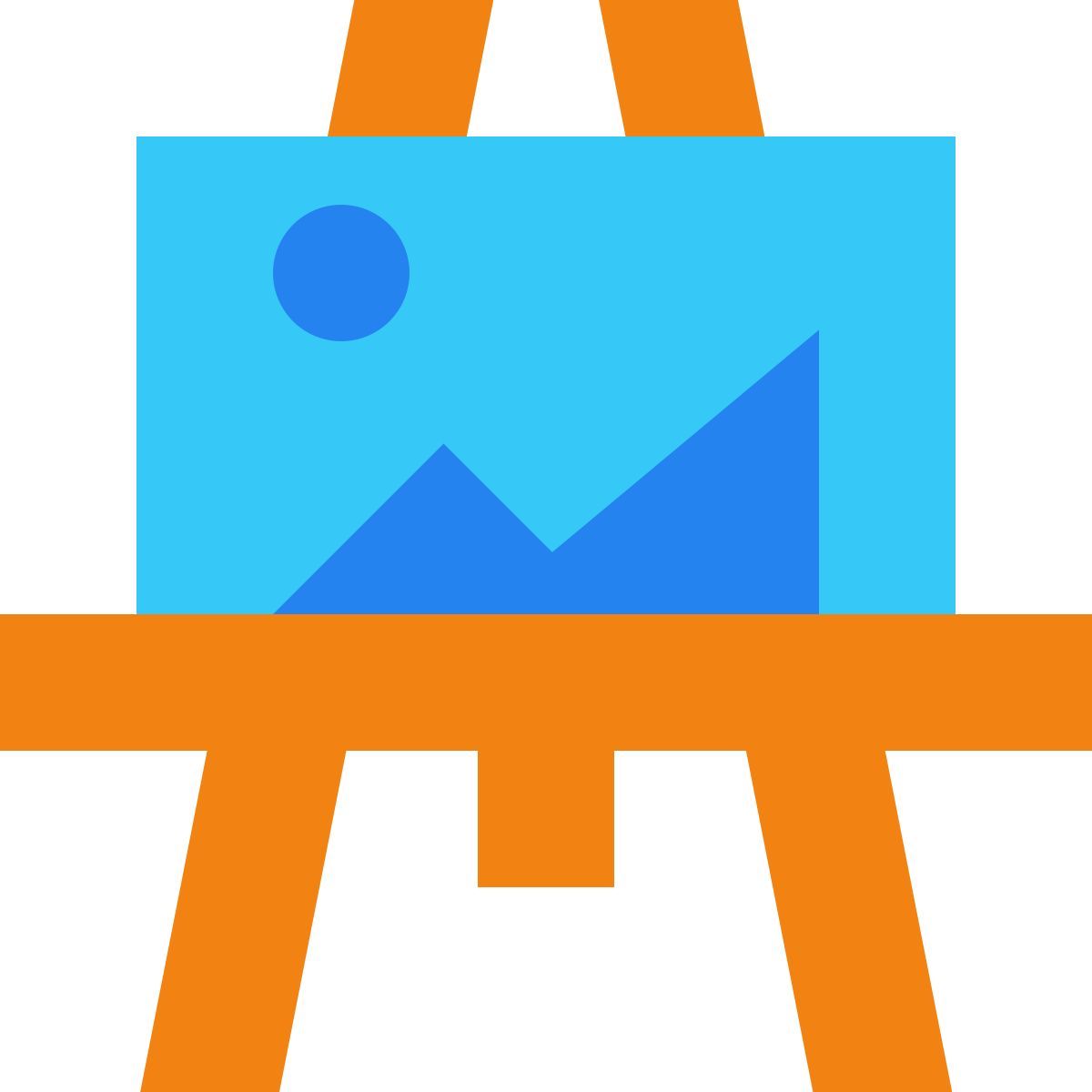 tiny color style caballete icon