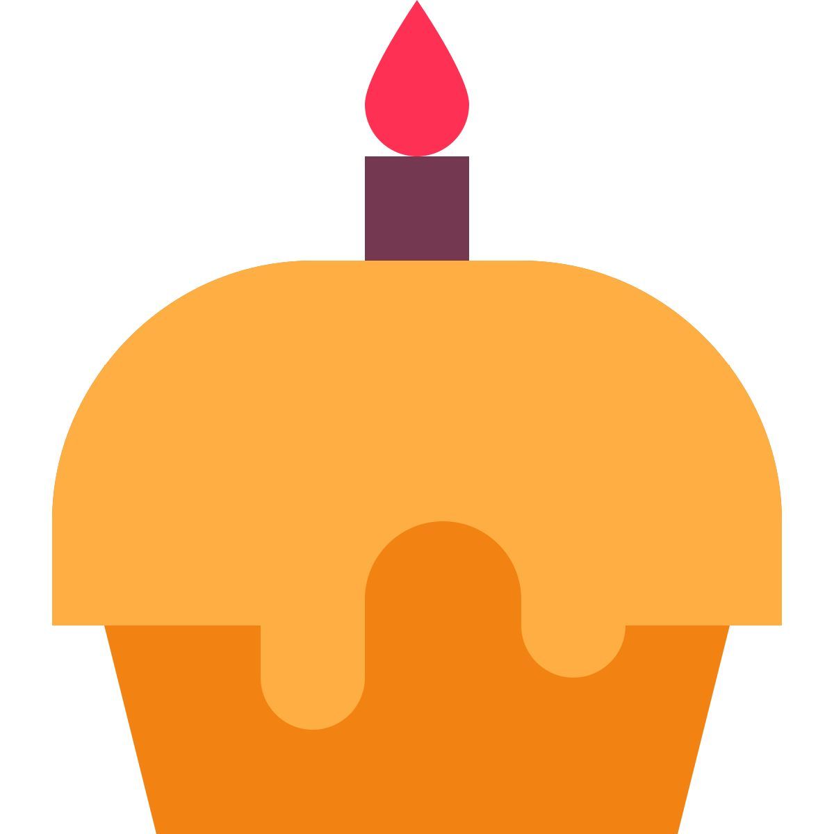 tiny color style 부활절 케이크 icon
