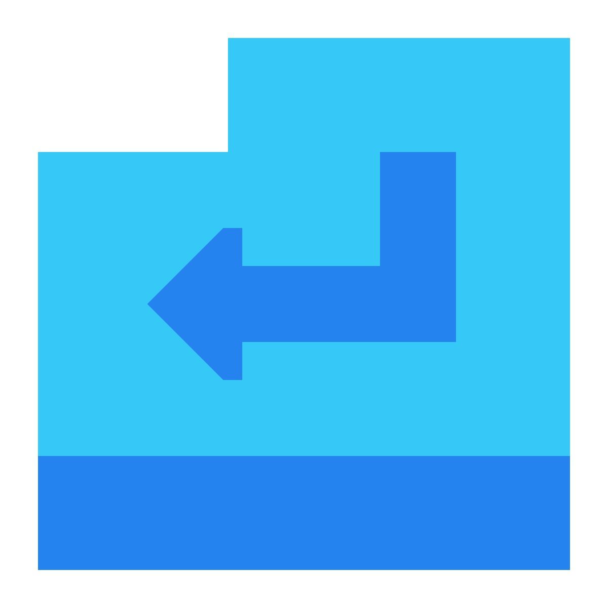 tiny color style enter key icon