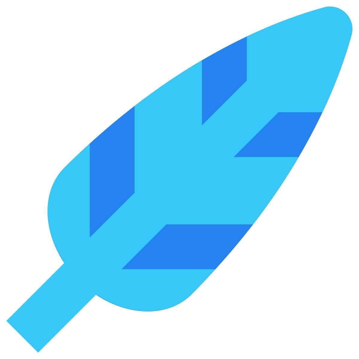 tiny color style feather icon
