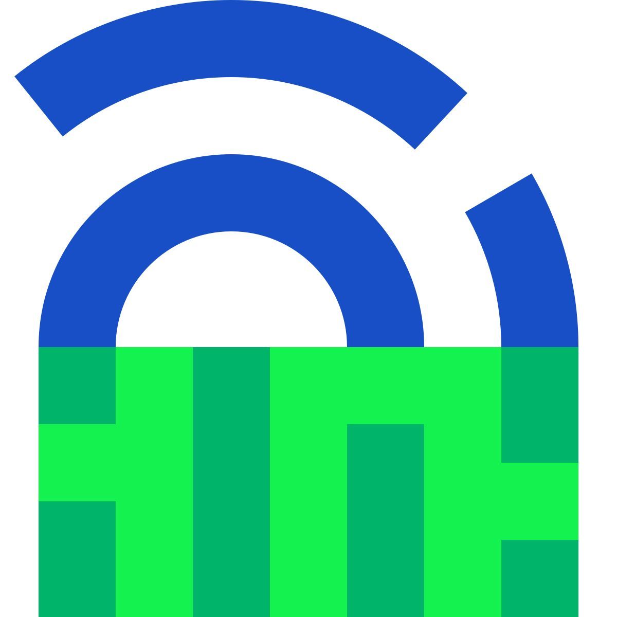 tiny color style scan d'empreinte digitale icon