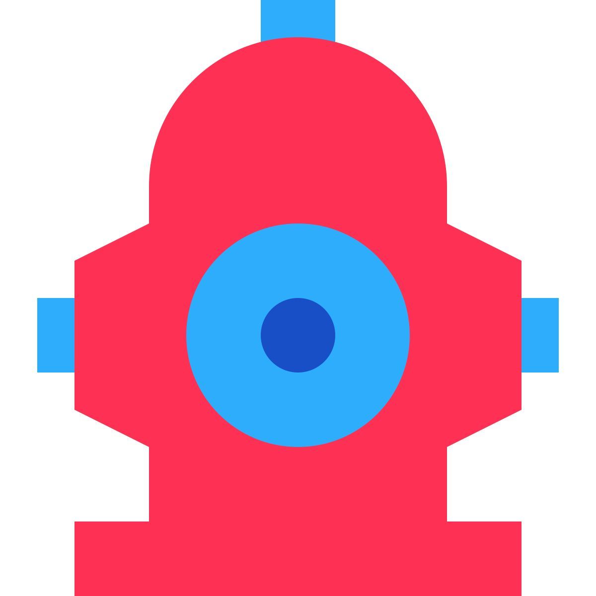 tiny color style hydrant icon