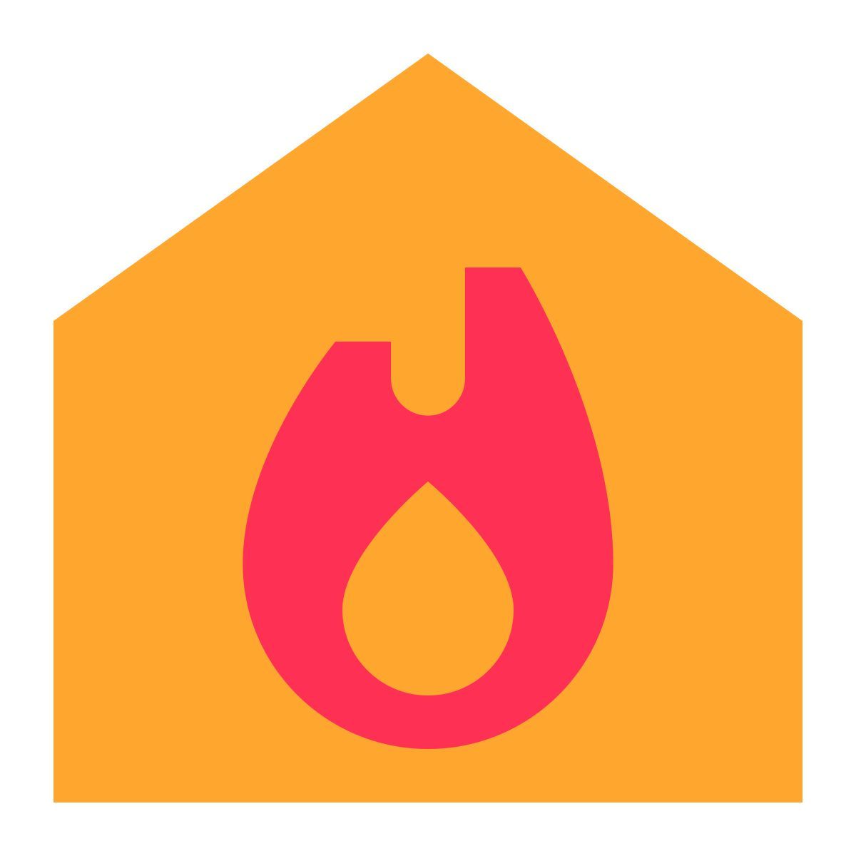 tiny color style estación de bomberos icon