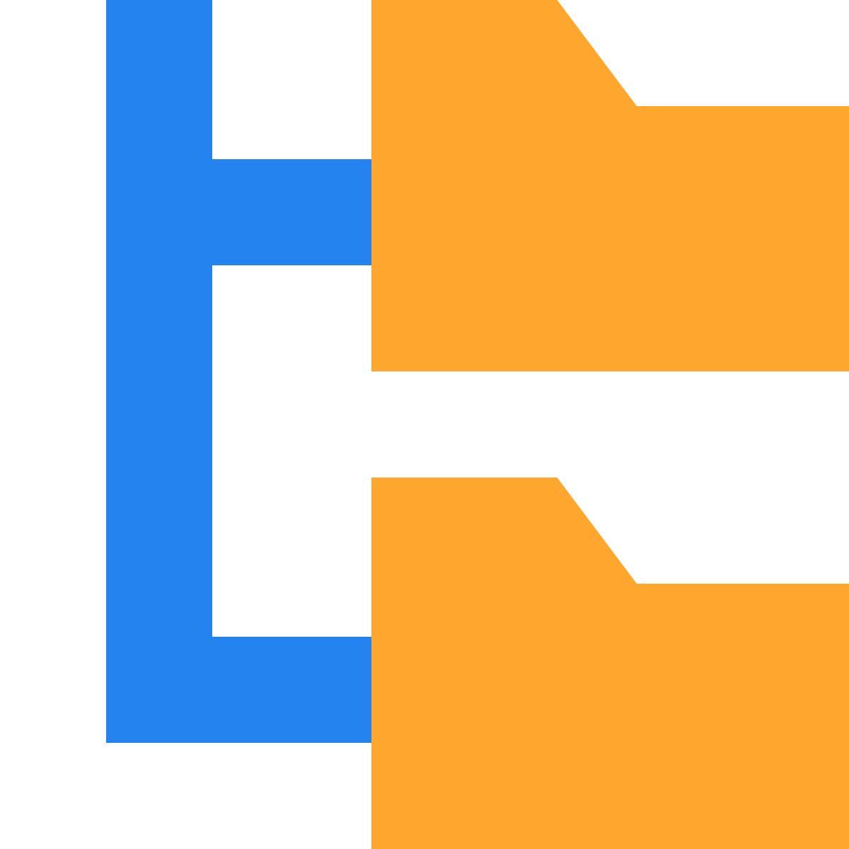 tiny color style 폴더 트리 icon