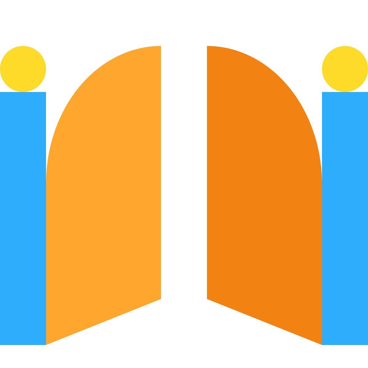 tiny color style 정문 열기 icon