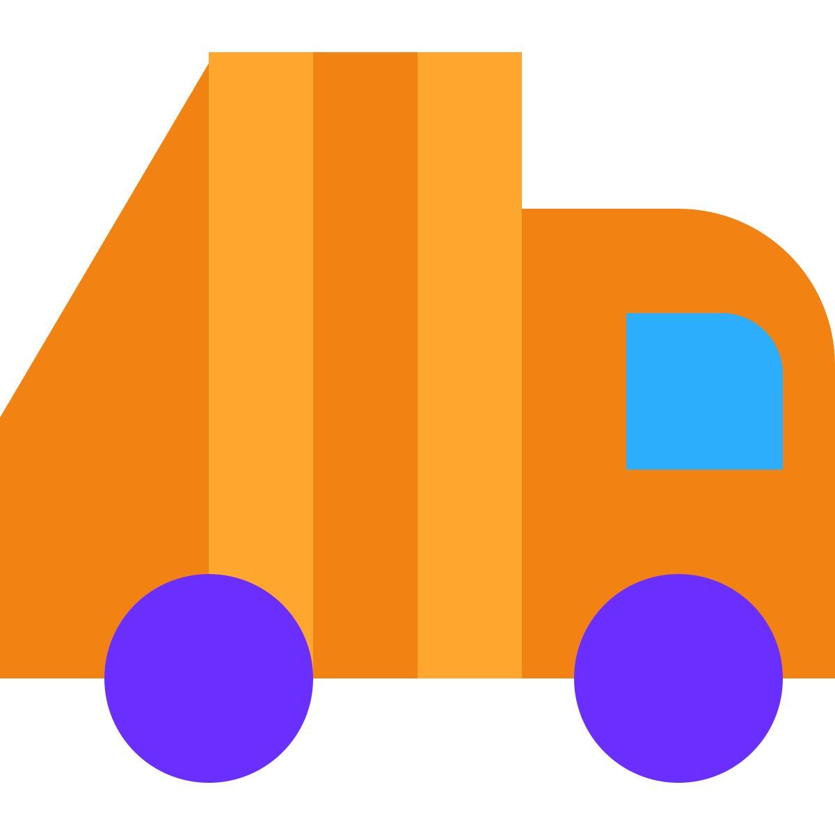 tiny color style 쓰레기 차 icon