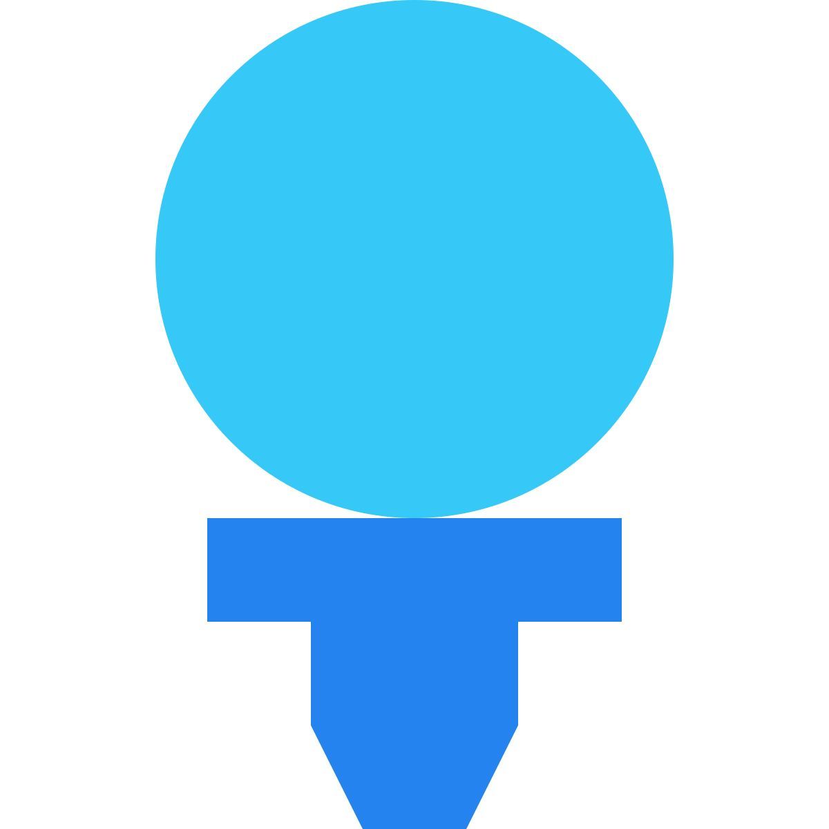 tiny color style golfball icon