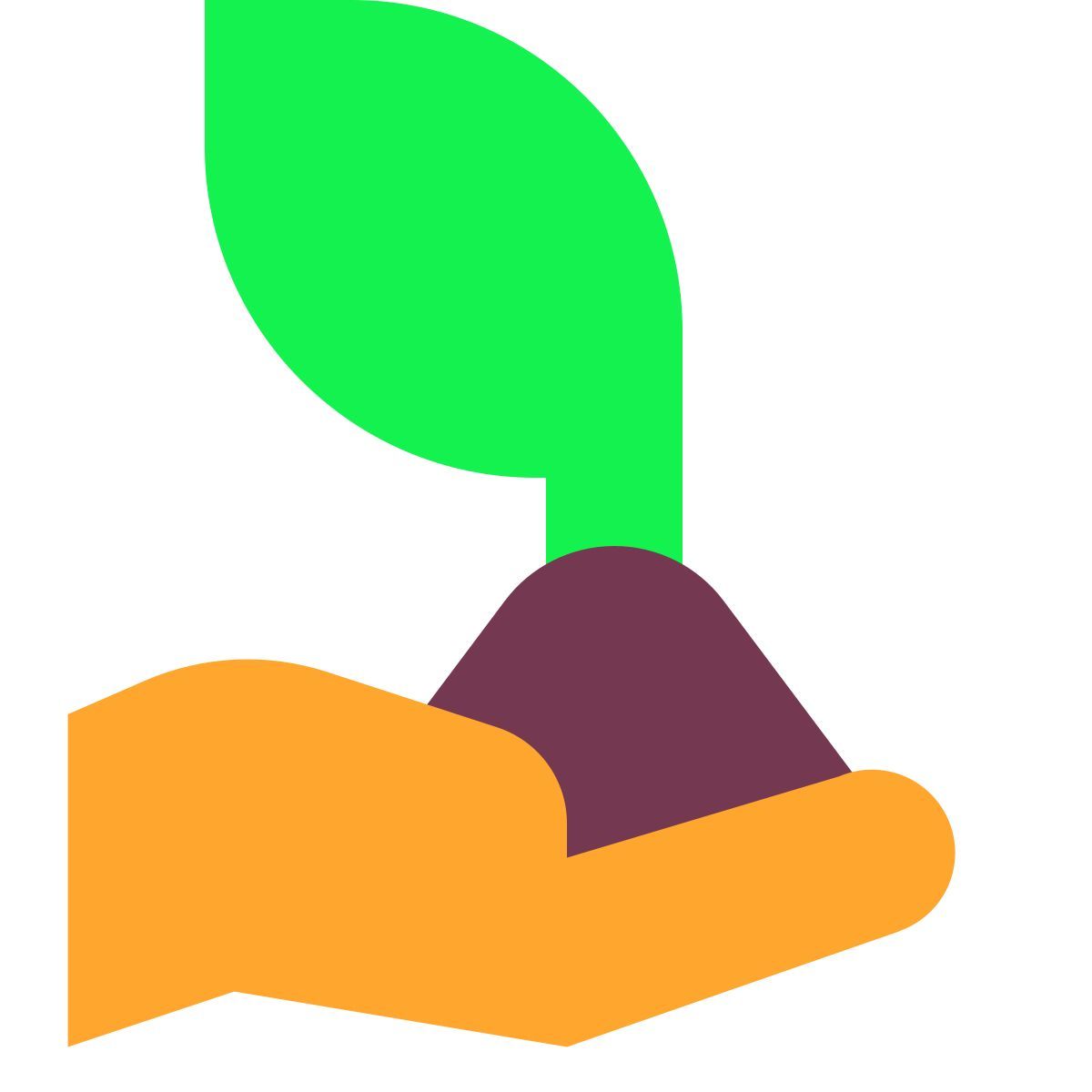 tiny color style planté à la main icon