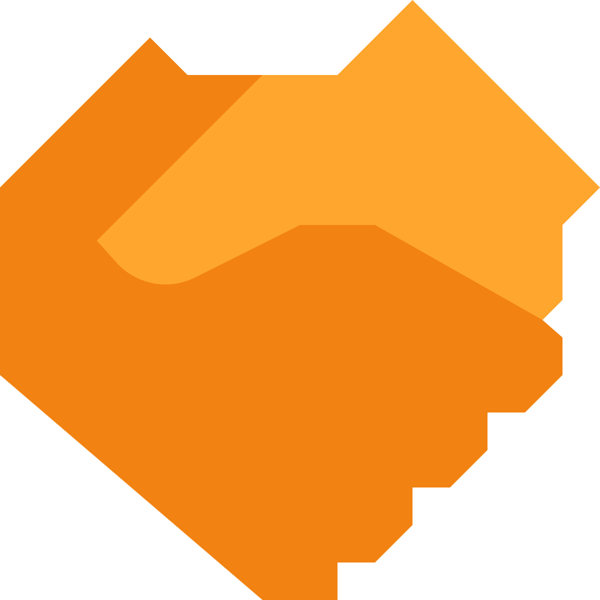 tiny color style handshake icon