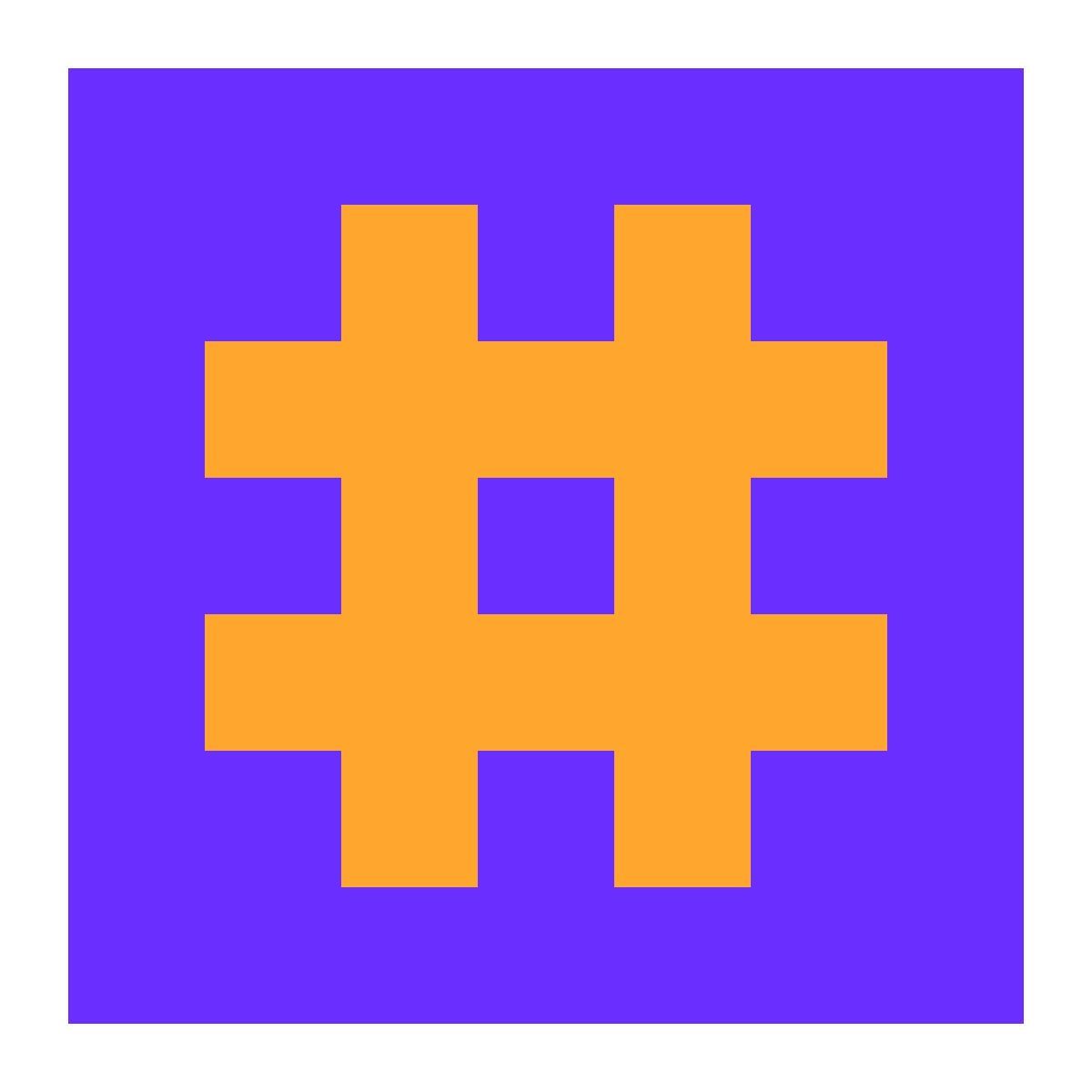 tiny color style hash icon