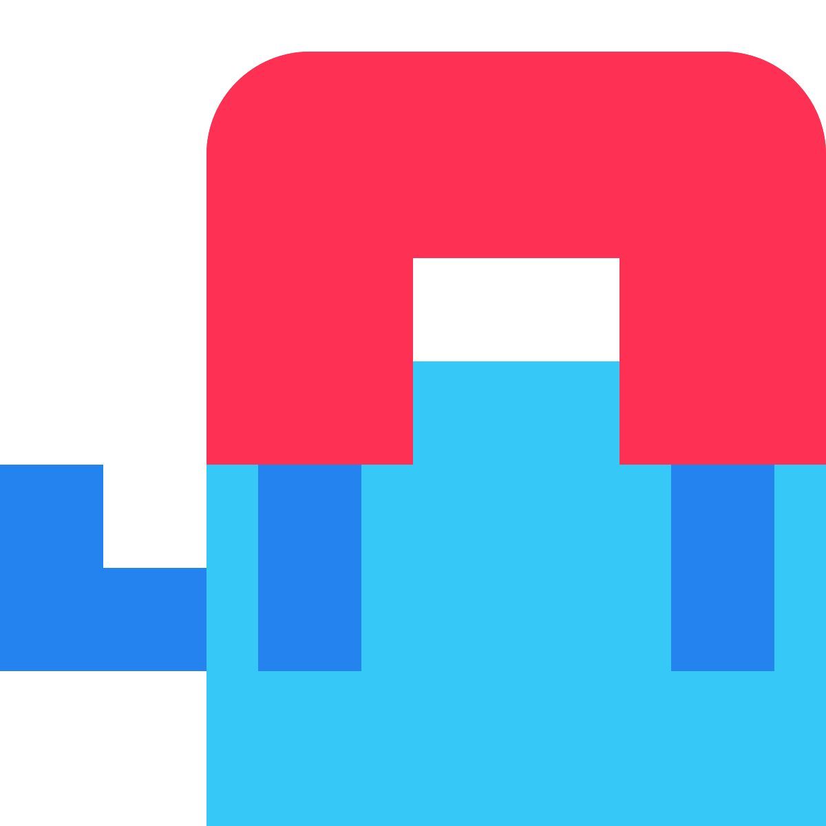 tiny color style hole punch icon