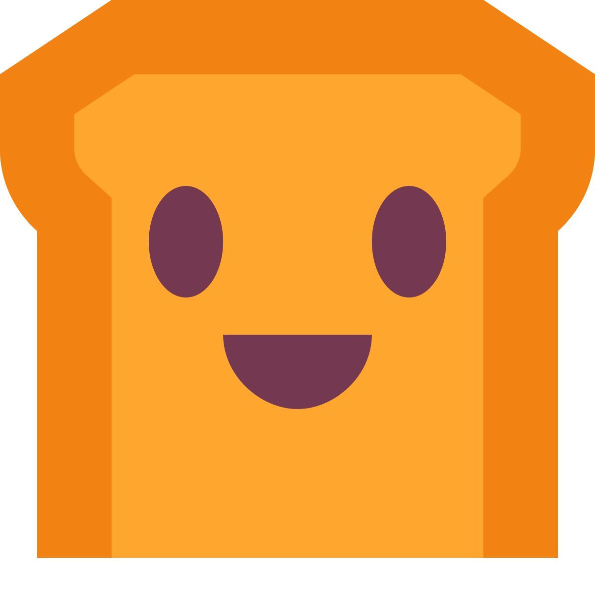 tiny color style kawaii bread icon