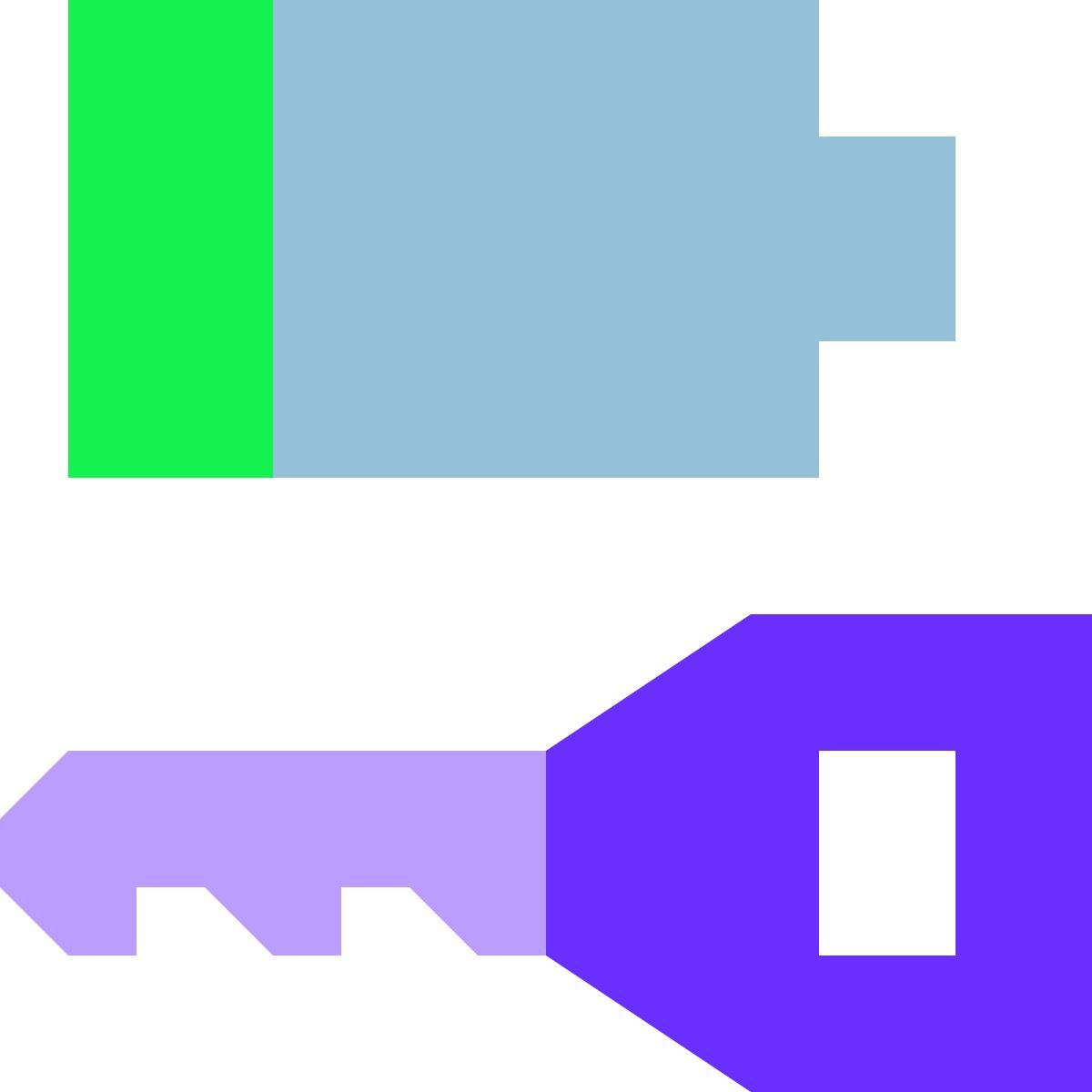 tiny color style キーフォブ電池残量 icon