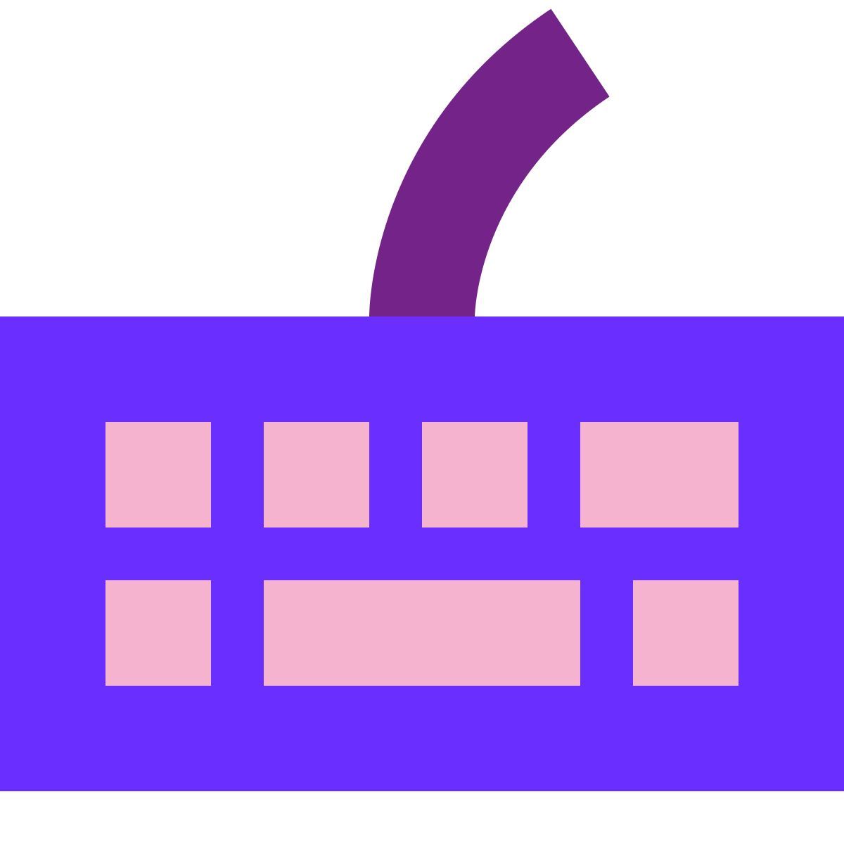 tiny color style teclado icon