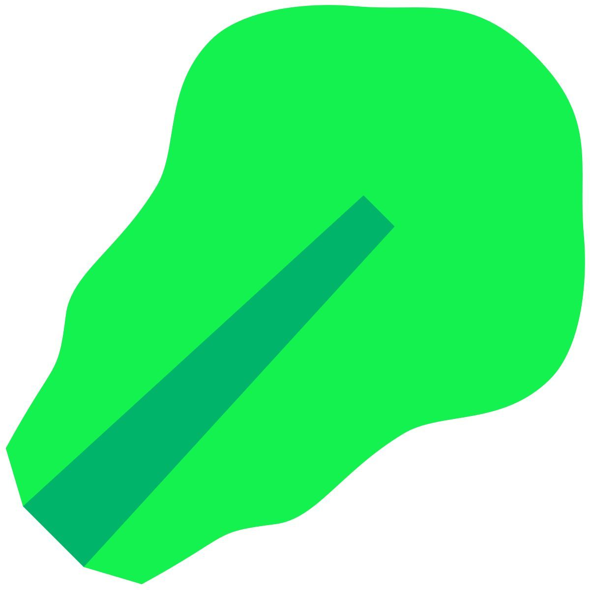 tiny color style lettuce icon