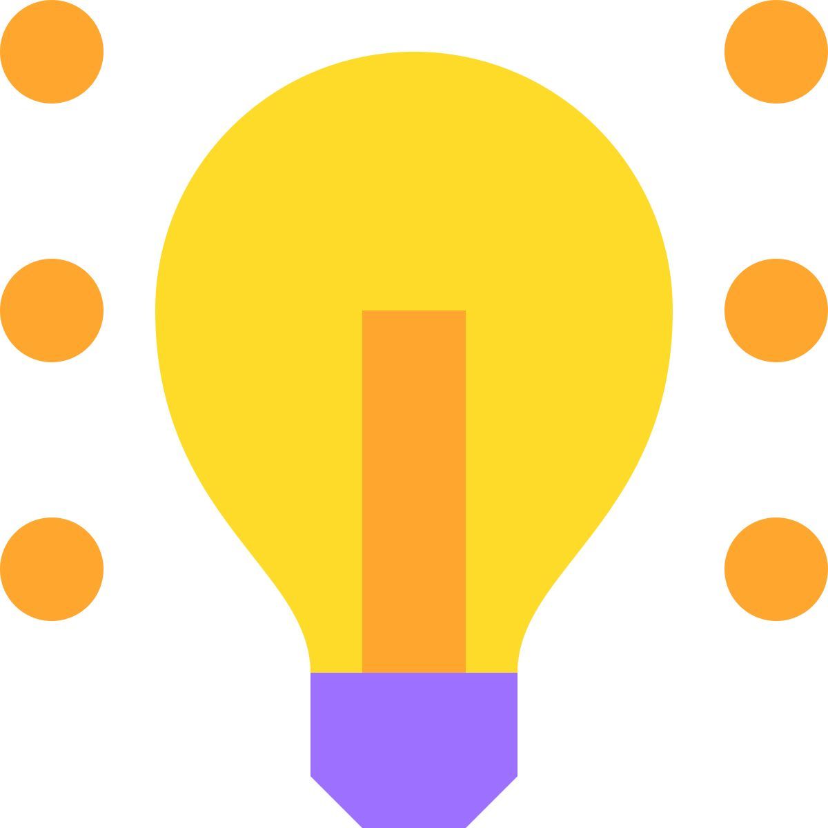 tiny color style light on icon