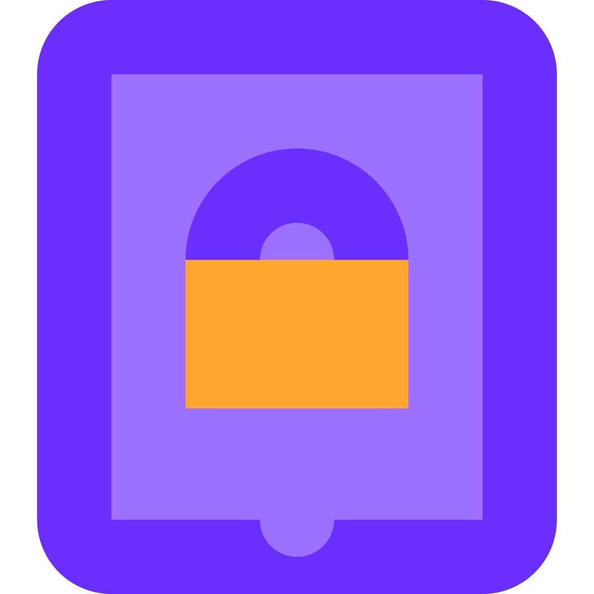 tiny color style bloquear modo retrato icon