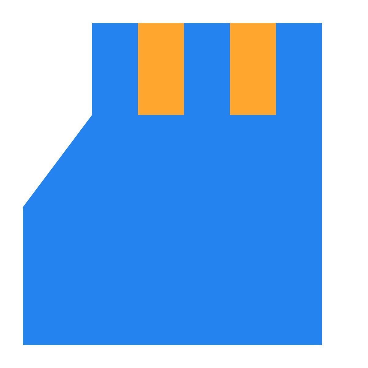 tiny color style micro sd icon