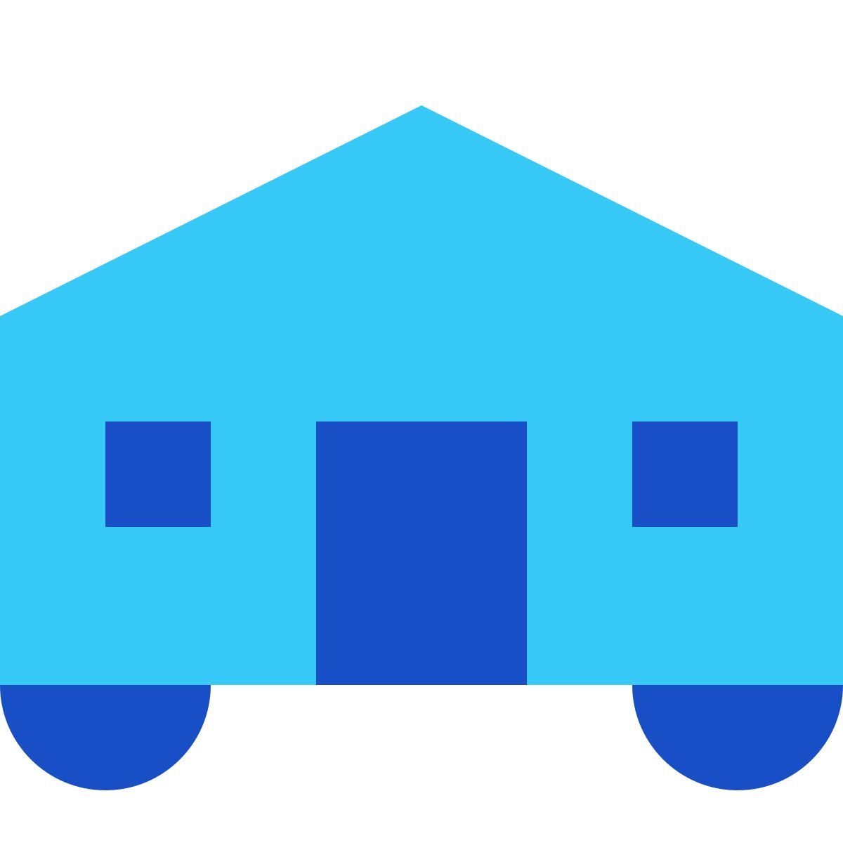tiny color style wohnwagen icon