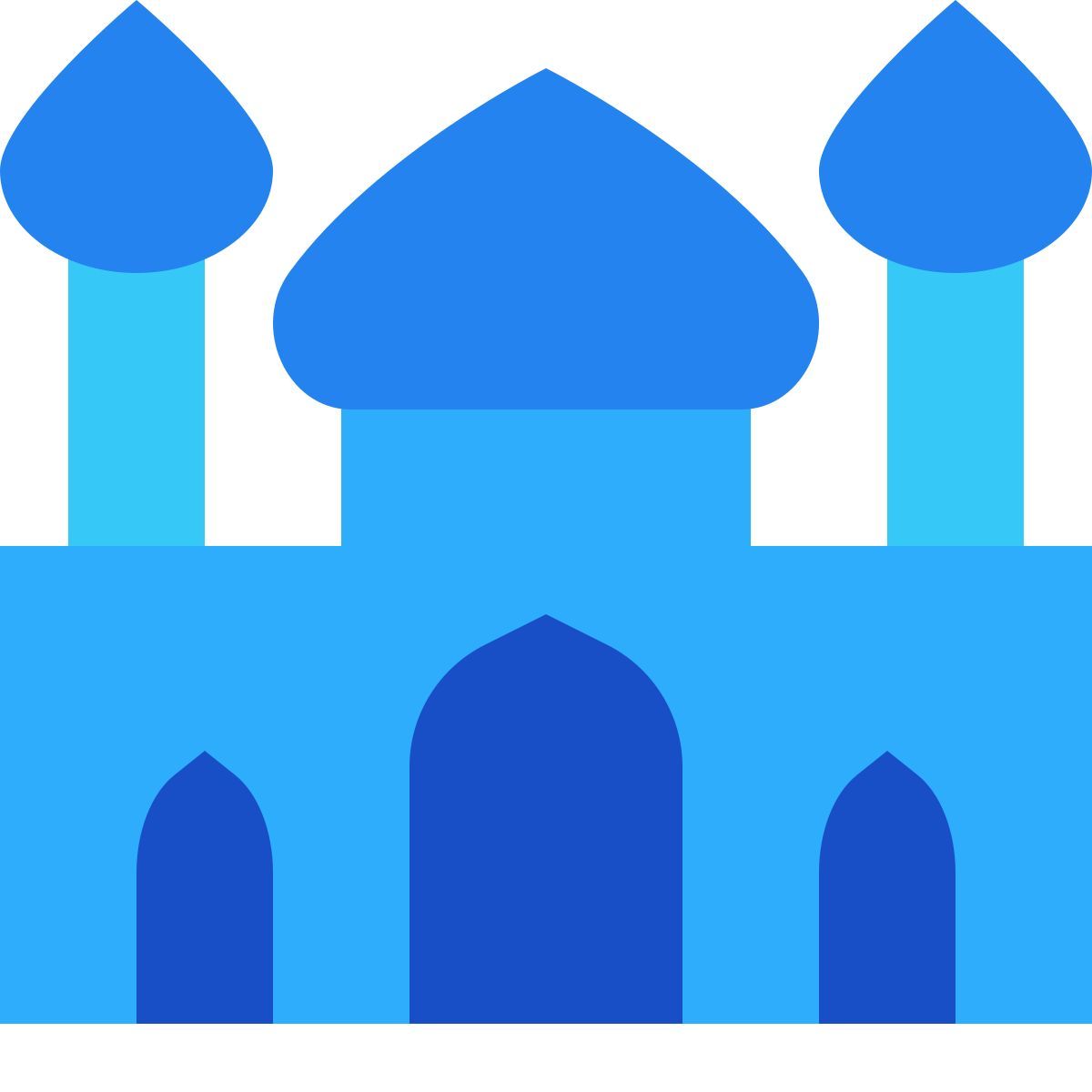 tiny color style mosquée icon