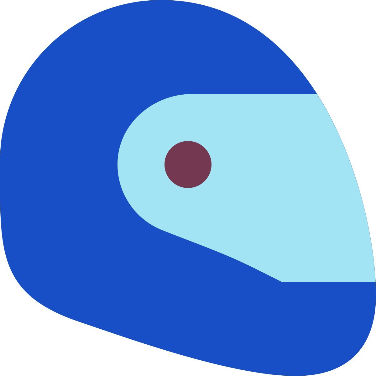 tiny color style casque de moto icon