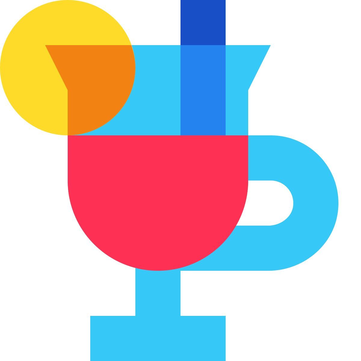 tiny color style glühwein icon