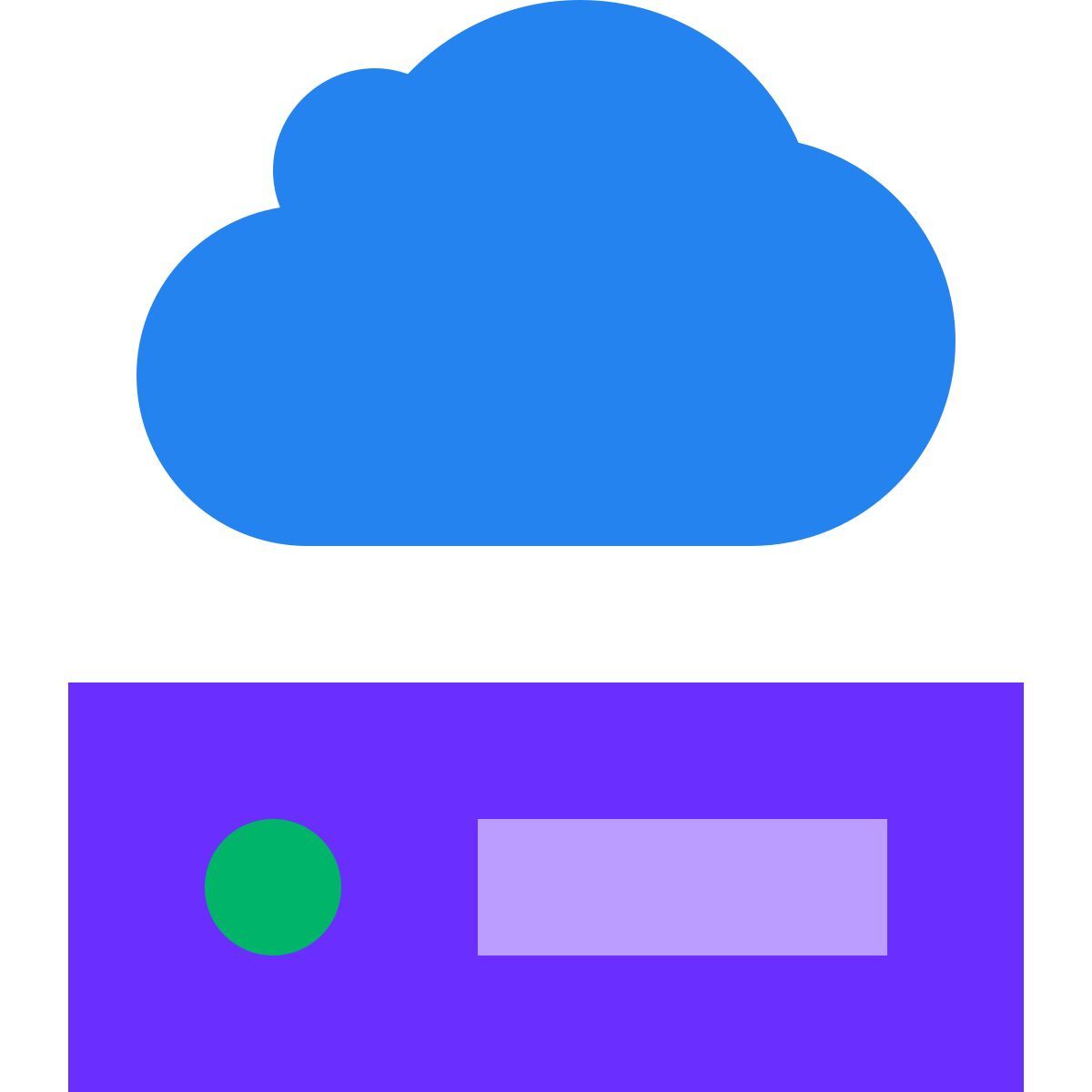 tiny color style unidad de red icon