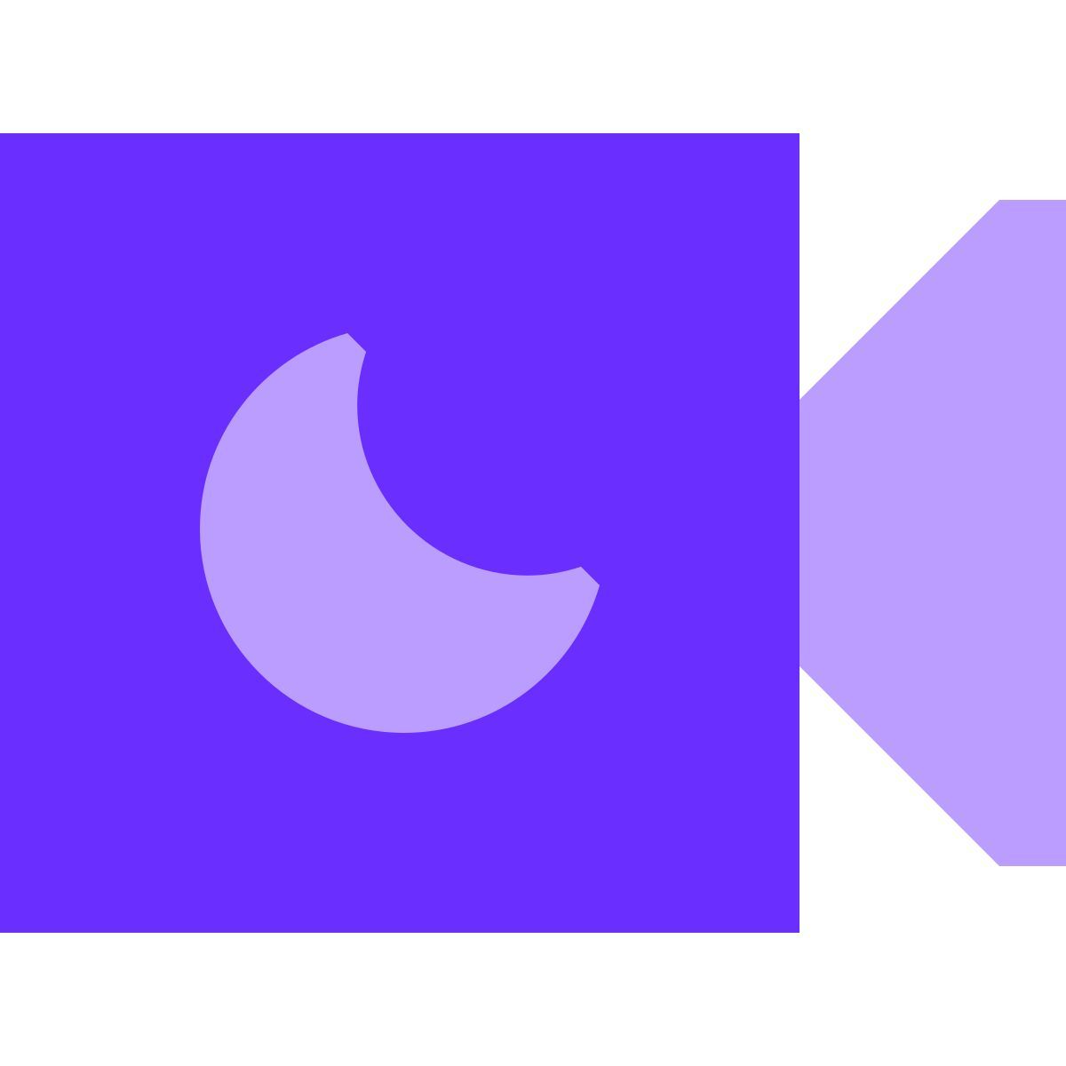 tiny color style night camera icon
