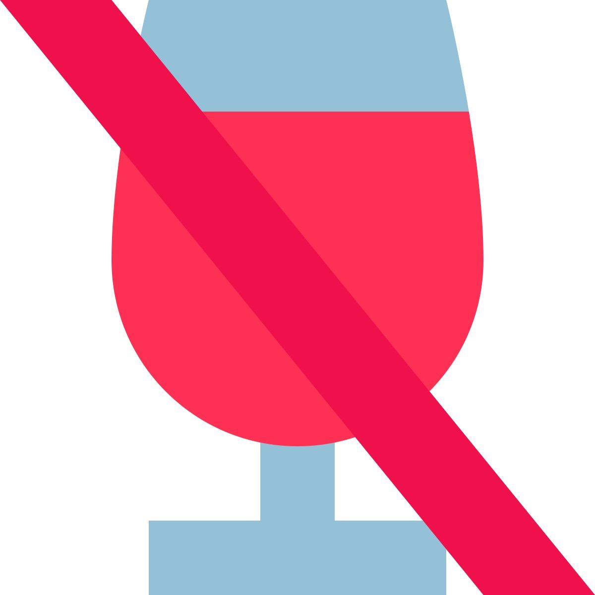 tiny color style アルコール禁止 icon