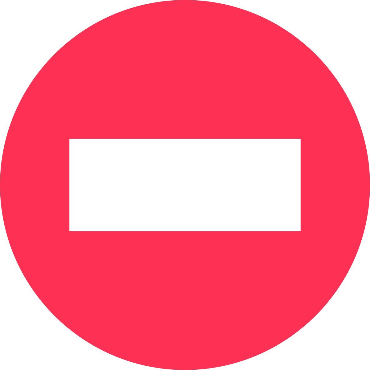 tiny color style entrada proibida icon