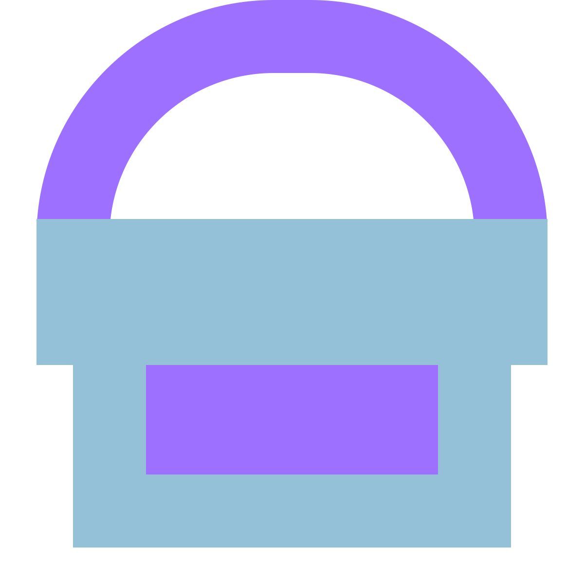 tiny color style balde de tinta com rótulo icon