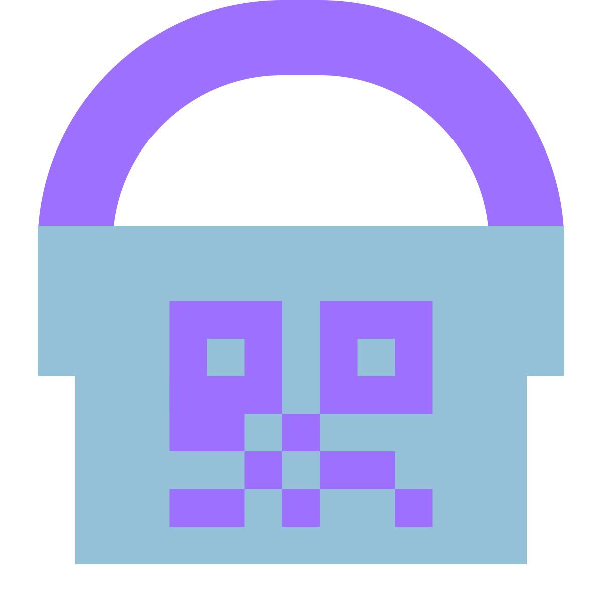 tiny color style farbeimer mit qr code icon