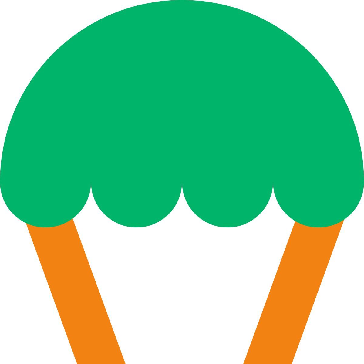 tiny color style 낙하산 icon