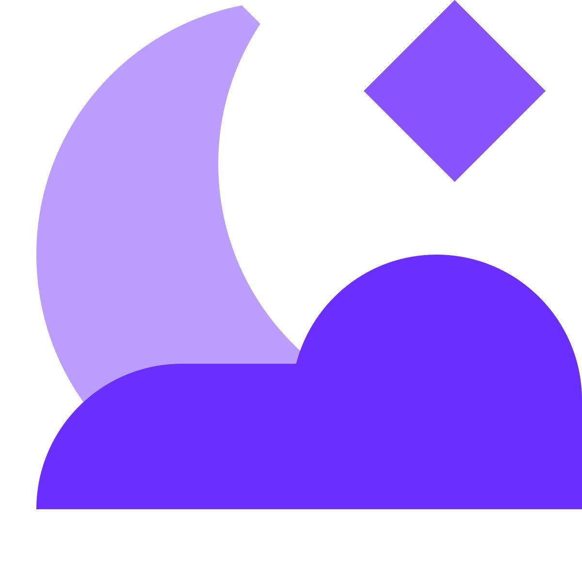 tiny color style 夜晚晴间多云 icon