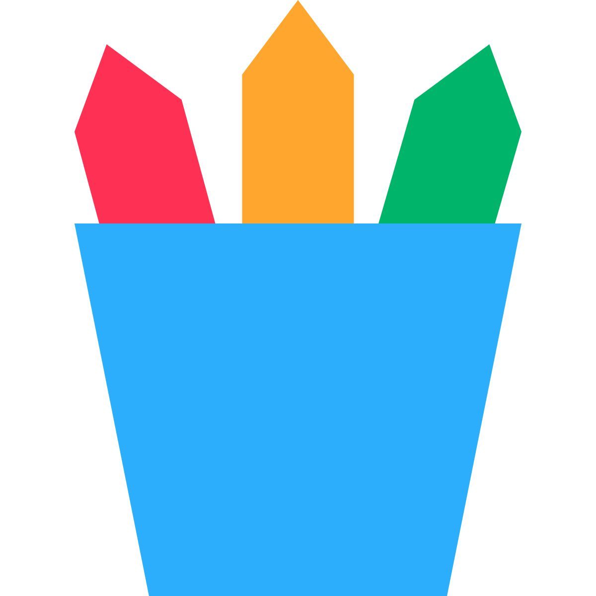 tiny color style 연필컵 icon