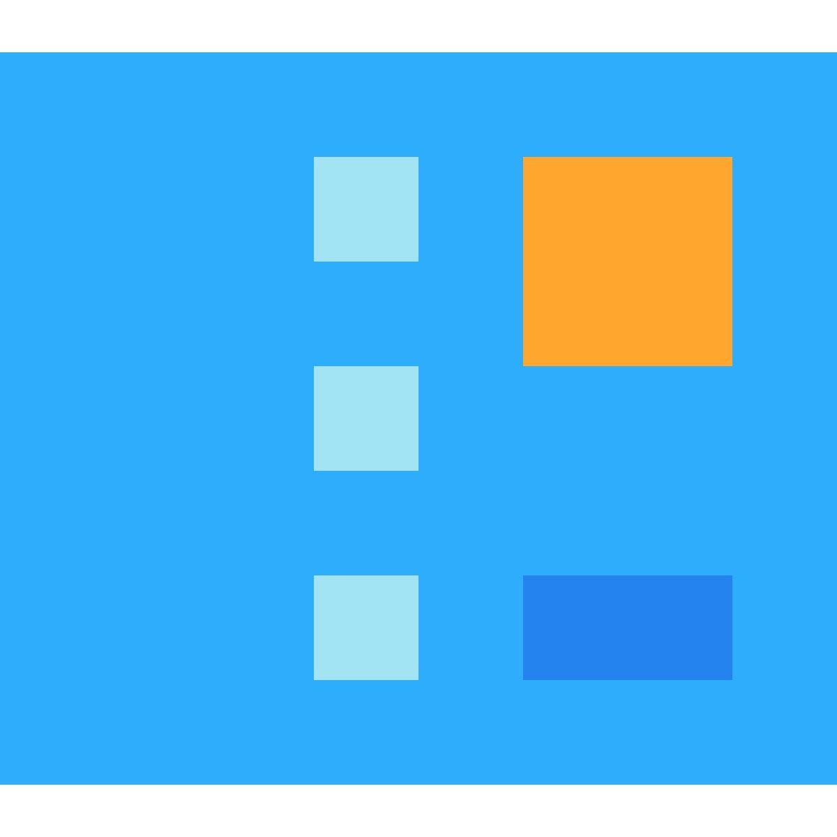 tiny color style postcard icon