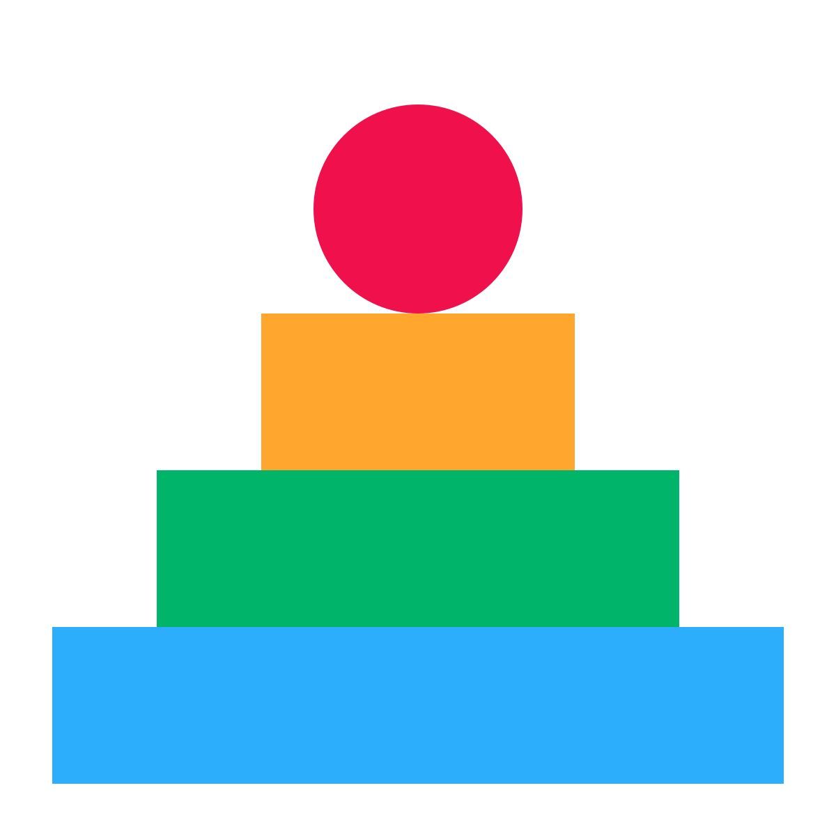 tiny color style 金字塔玩具 icon